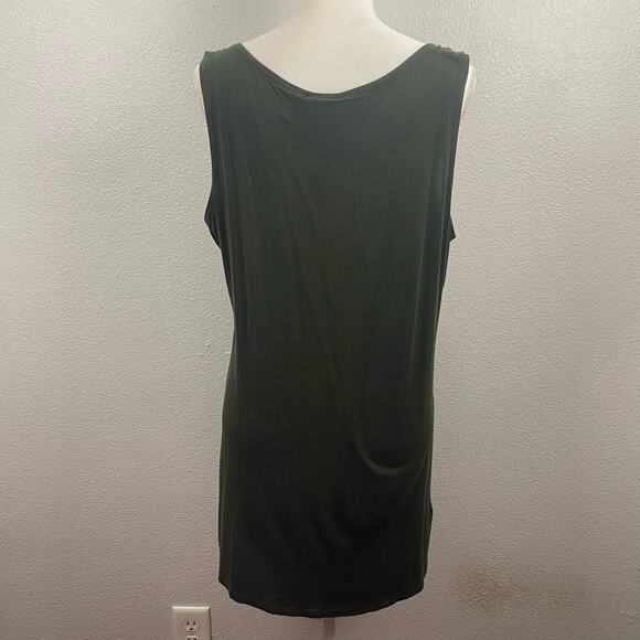 LOGO by Lori Goldstein Olive Rayon Tank - Picture 8 of 10